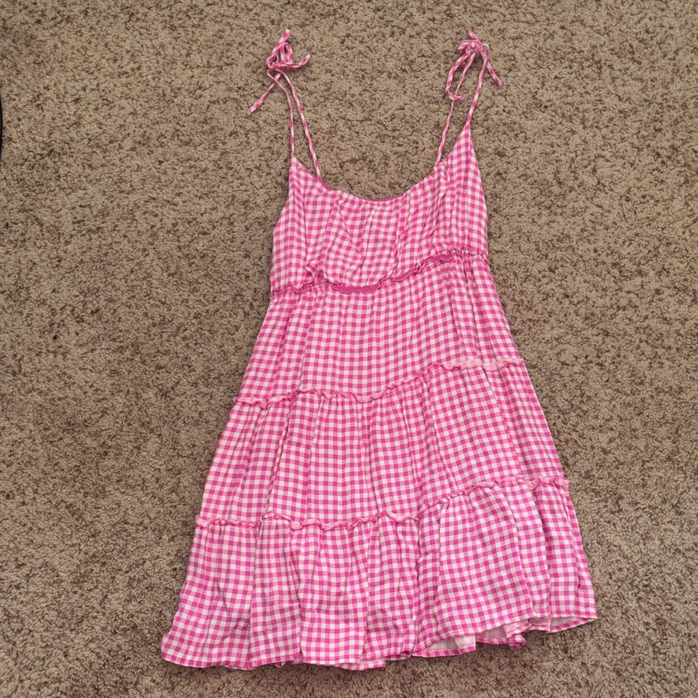 Pink Gingham Dress